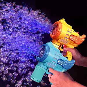 Mainan Anak Tembak Tembakan Gelembung Sambun Sayap Malaikat Otomatis 10 Lubang / Mainan Bubble Gun H003 Hadiah Toys