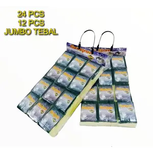 Spon cuci piring ukuran jumbo tebal 12pcs-24pcs