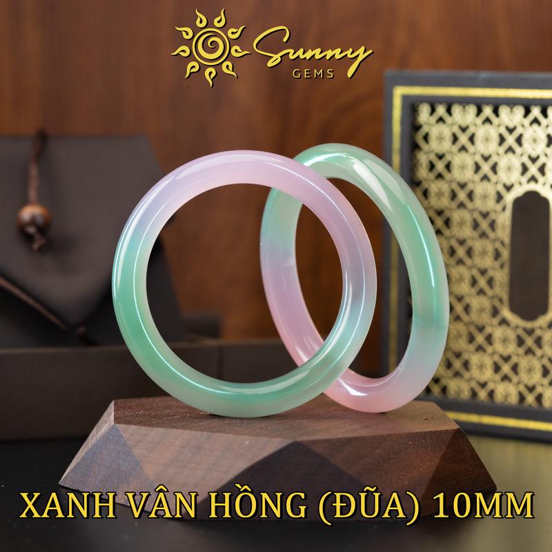  Vòng Tay Nữ Bạch Nguyệt Quang Đá Mã Não Trục 8-10mm Bản Đũa Nhiều Màu Sắc - Sunny Gems - Trang Sức Phong Thủy 