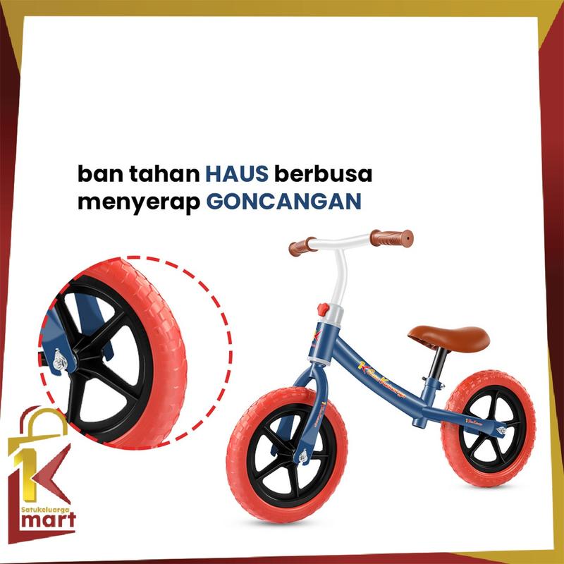 [COD] SM M261 Sepeda Mainan Keseimbangan Anak Roda 2 Tanpa Dayung Sepeda Anak Kado Beraneka warna 3