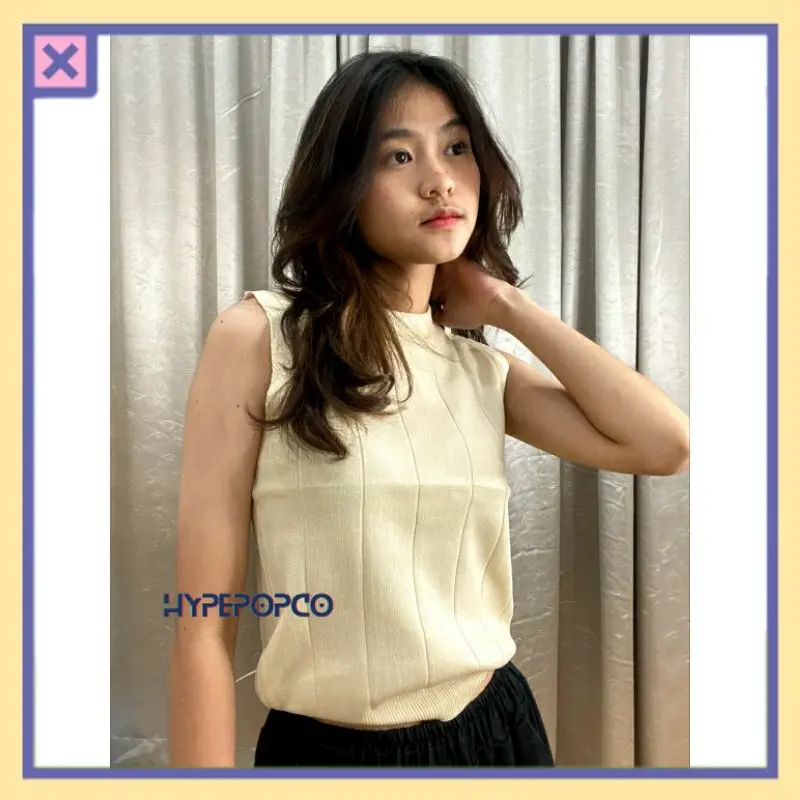 HYPEPOPCO - Brynlee Tank Top Turtleneck Tanktop Y2K Ulzzang Douyin 7