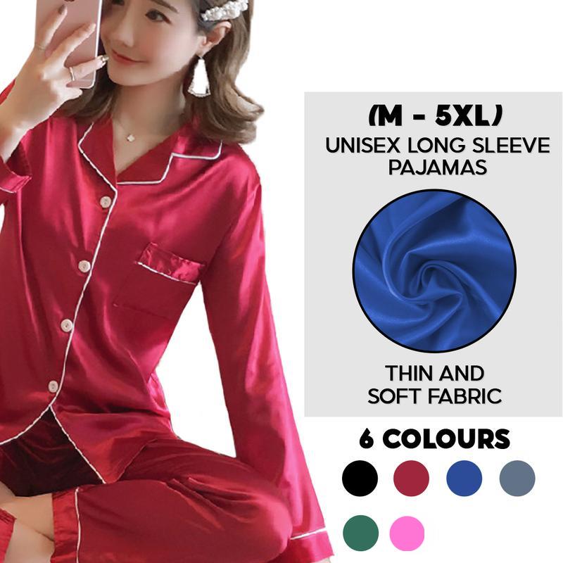 Product Introduction of WECOVE Cozy Unisex Pajama Set for Men and Women Unisex Pyjamas Long Sleeve Long Pants Nightwear Loungewear Lingerie Pjs Trouser Basic Longsleeve Womenswear 30