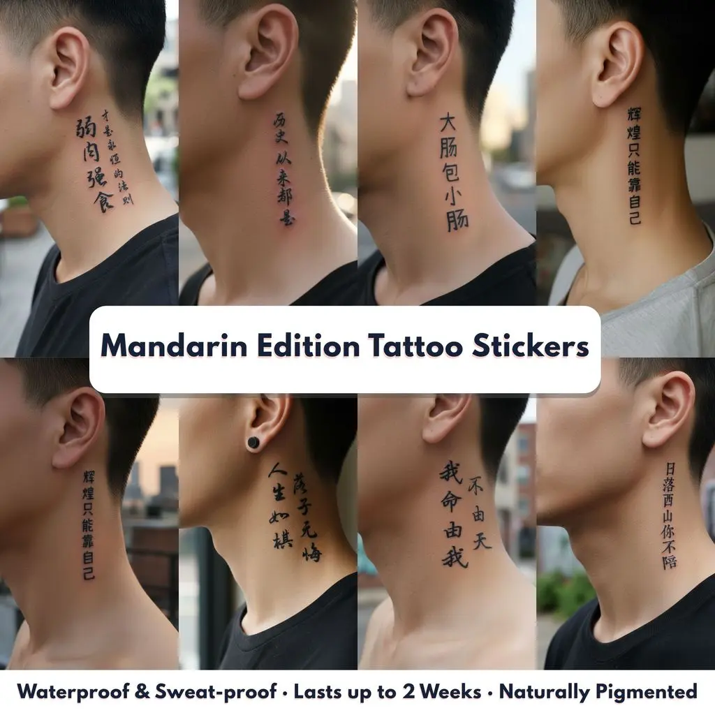 Mandarin Series Mini HD Tattoo 7x12cm – Fruit Ink Semi Permanen Tahan Lama & Waterproof
