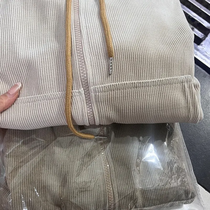 Áo Khoác Nữ Gân Tăm Không Xù Sọc Tay Form Lửng, áo khoác hottrend xỏ ngón kéo khoá cao 2 túi trong form 38-65kg mặc đẹp vải mịn mát dễ thương basic women áo khoác hoodie Jacket Top Có Túi 7