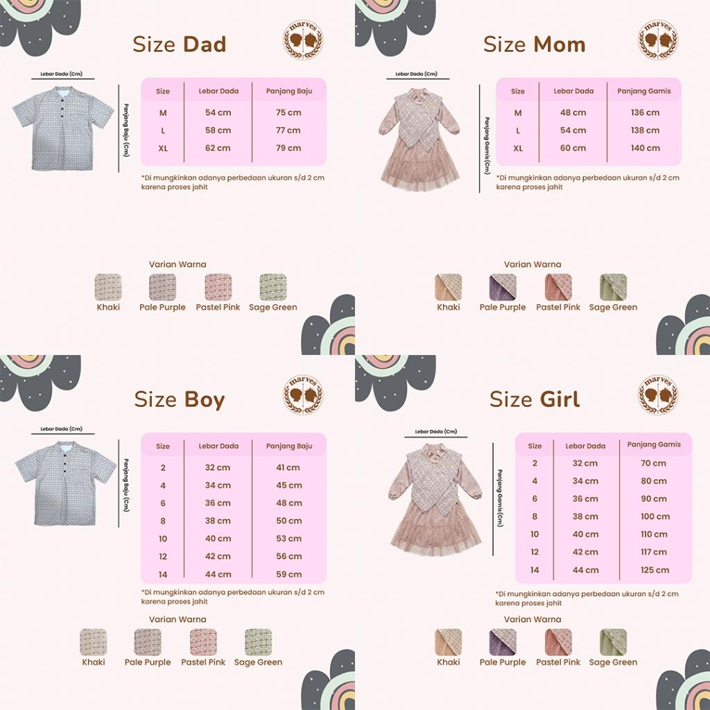 Marves Isra Sarimbit Lebaran Setelan Couple Keluarga Gamis Koko Baju Muslim Anak Perempuan Ayah Ibu Baju Raya 2026 Marves Isra Sarimbit Lebaran Setelan Couple Keluarga Gamis Koko Baju Muslim Anak Perempuan Ayah Ibu Baju Raya 2026