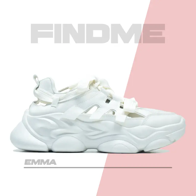FINDME 36-40 Emma Sepatu Sneakers Wanita Fashion Spring Classic Bahan Pu 1