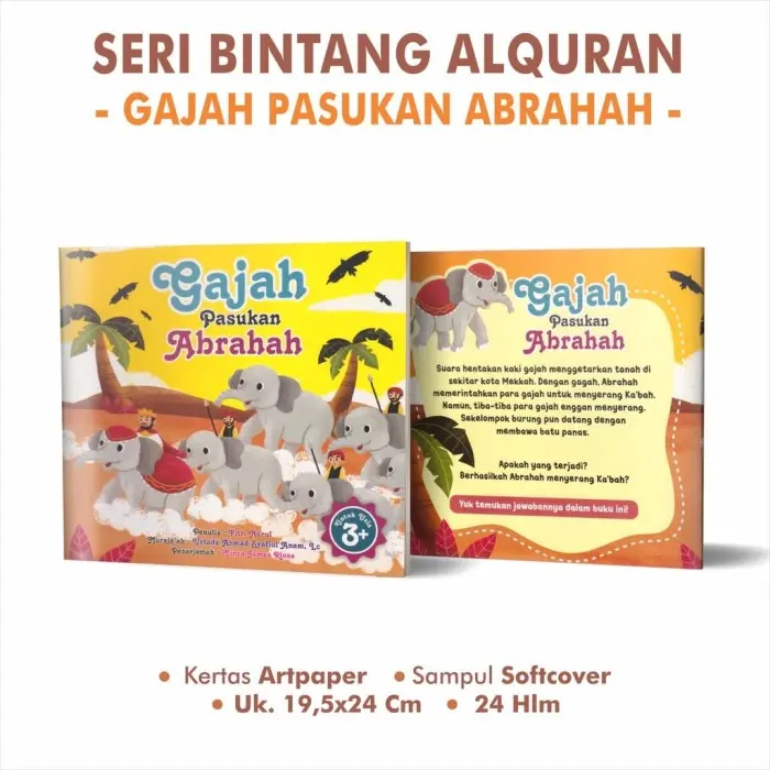 Paket Isi 6 Buku Cerita Anak Muslim Seri Hewan Dalam Al Quran Kertas Glossy Books 4