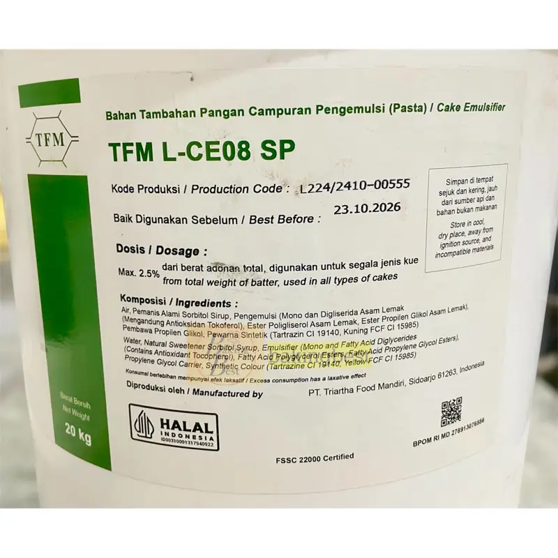 NEW ! SP REPACK TFM EKONOMIS Cake Emulsifier Halal Pengemulsi Kue (100 gr , 250 gr dan 500 gr) Asli 2