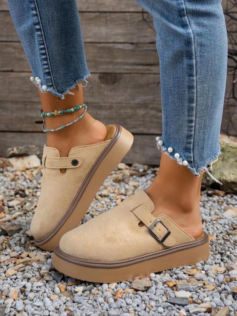 Product Introduction of Women's Solid Color Slip on Walking Shoes, Casual Comfortable Non-slip Shoes for Daily Wear, Female All-match Round Toe Shoes for Daily Wear Footwear Girl Slipon Apricot 9