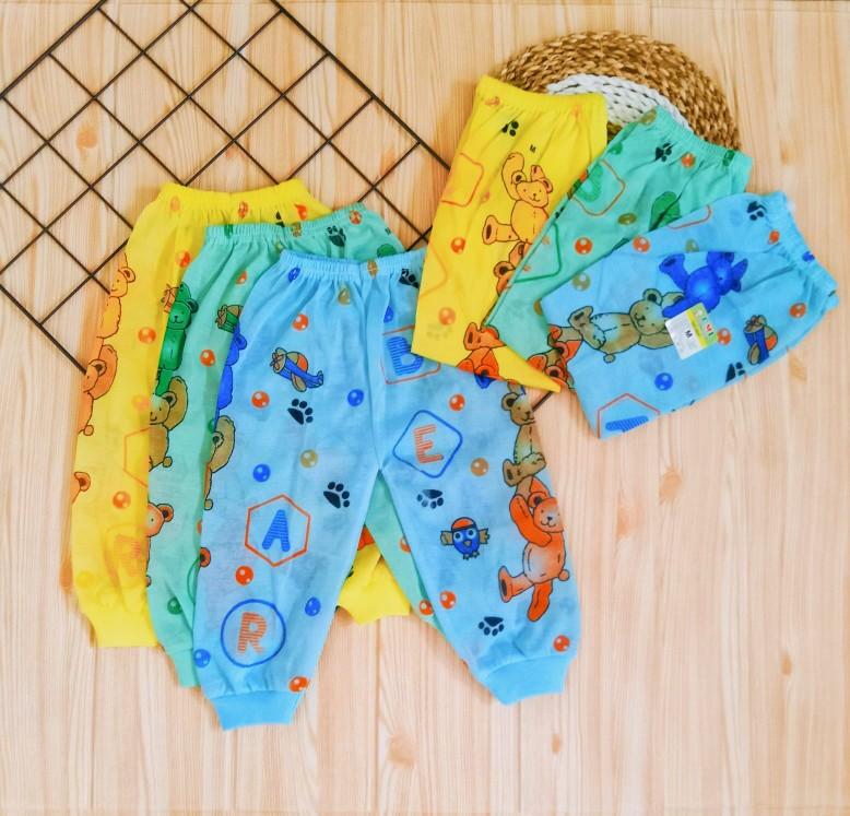 Product Introduction of 12 pcs celana panjang bayi karakter Nyaman Lembut Kuning dasar bentuk 0