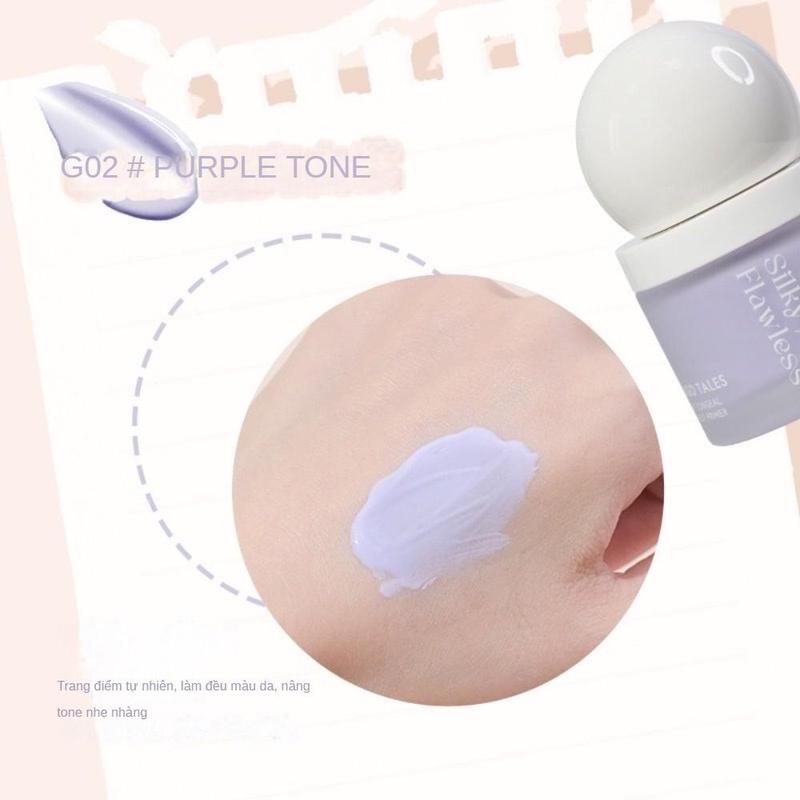 Kem Lót Triệt Sắc GOGO TALES Silky Flawless GT450 35g - che khuyết điểm hỗ trợ dưỡng ẩm làm sáng da gogotales 8