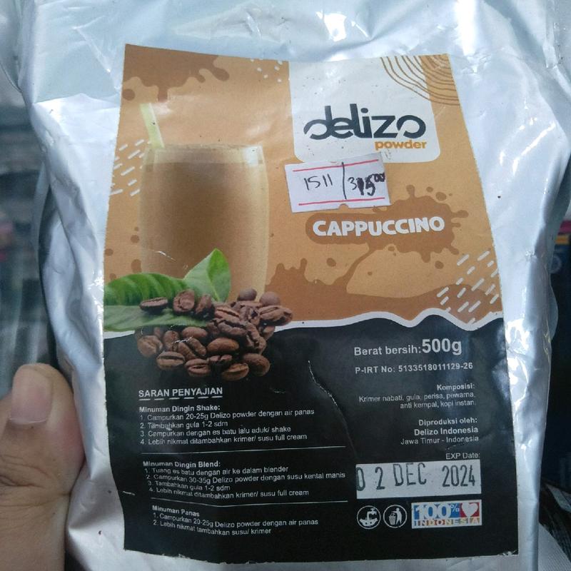 bubuk minuman power drink merk Delizo 500gr Coklat Gula Lemon Instan 4