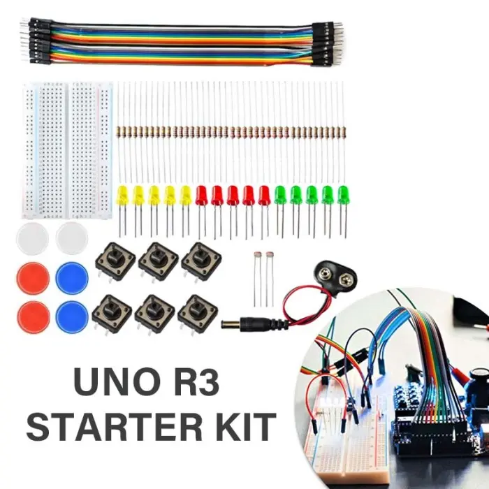 Jumper Arduino R3 1 Set Arduino UNO R3 Starter Kit Mini DIY Breadboard LED Jumper - Shop ...