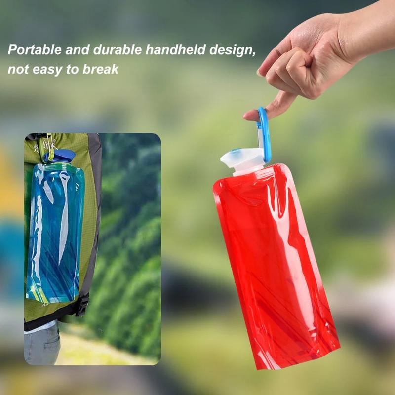 Product Introduction of 700ml ultra-light folding kettle, outdoor portable! With handle & hook 4