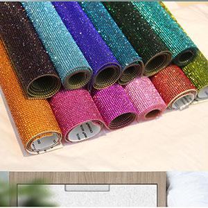 Product Introduction of 12000 Pieces 2mm Bling Bling Rhinestone Sheet Rhinestone Sticker DIY Car Decoration Sticker Self Adhesive Heat Repair Glitter Crystal Gem Sheet Sticker for Car & Craft Decoration (Pink Ab Color) 9