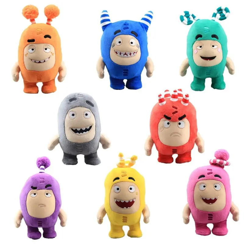 Oddbods Kartun Mewah Mainan, 8 Gaya Tersedia, 15-18cm, Comel dan Lembut, Sesuai untuk Kanak-kanak, Hadiah Kanak-kanak, 1 keping Kapas Plush Toys