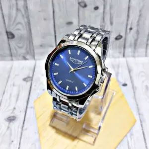 [COD]JAM TANGAN PRIA ORIGINAL LONGTIME STAINLESS STEEL/JAM TANGAN PRIA TERLARIS TALI RANTAI Watch Quartz