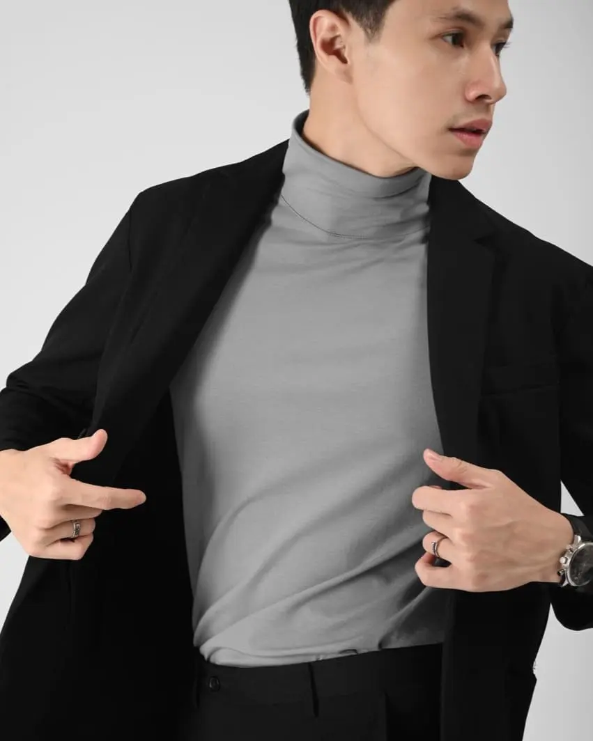 TURTLENECK PRIA DAN WANITA/ KERAH RIB/ TURTLENEECK RIB PREMIUM LENGAN PANJANG