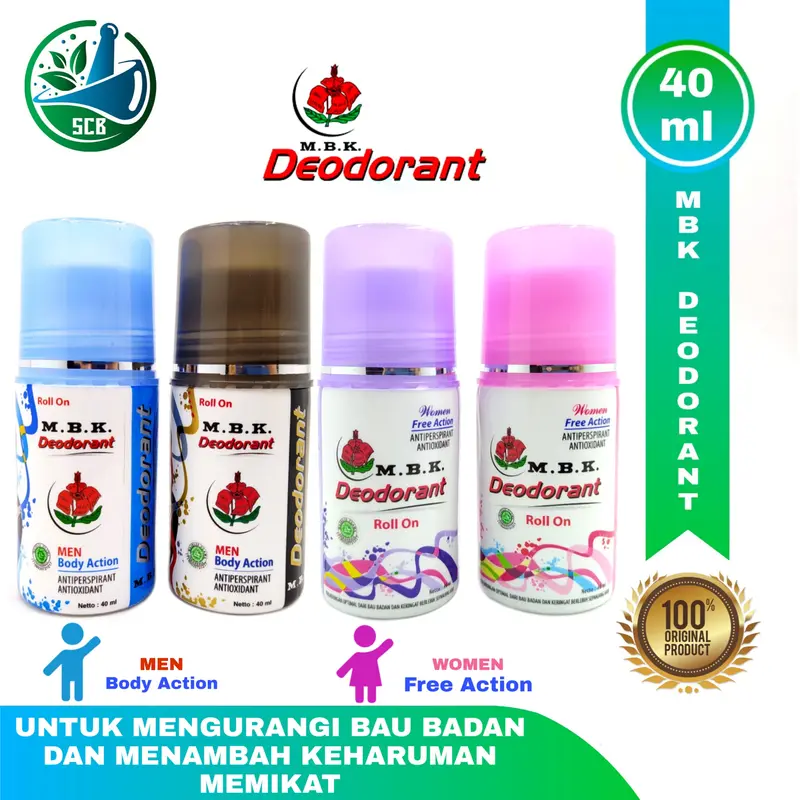 MBK Deodorant Roll On Women Free Action Dan Body Action - All Varian 0