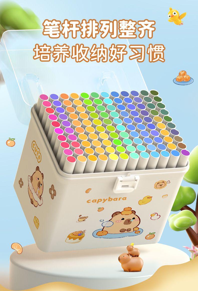 Product Introduction of Pen Penanda Akrilik, Koleksi 2024, Untuk Murid-murid Sahaja, Boleh Ditindan dan Legap, Pen Cat Air Seni Tadika, Warna Capabala Sut 18