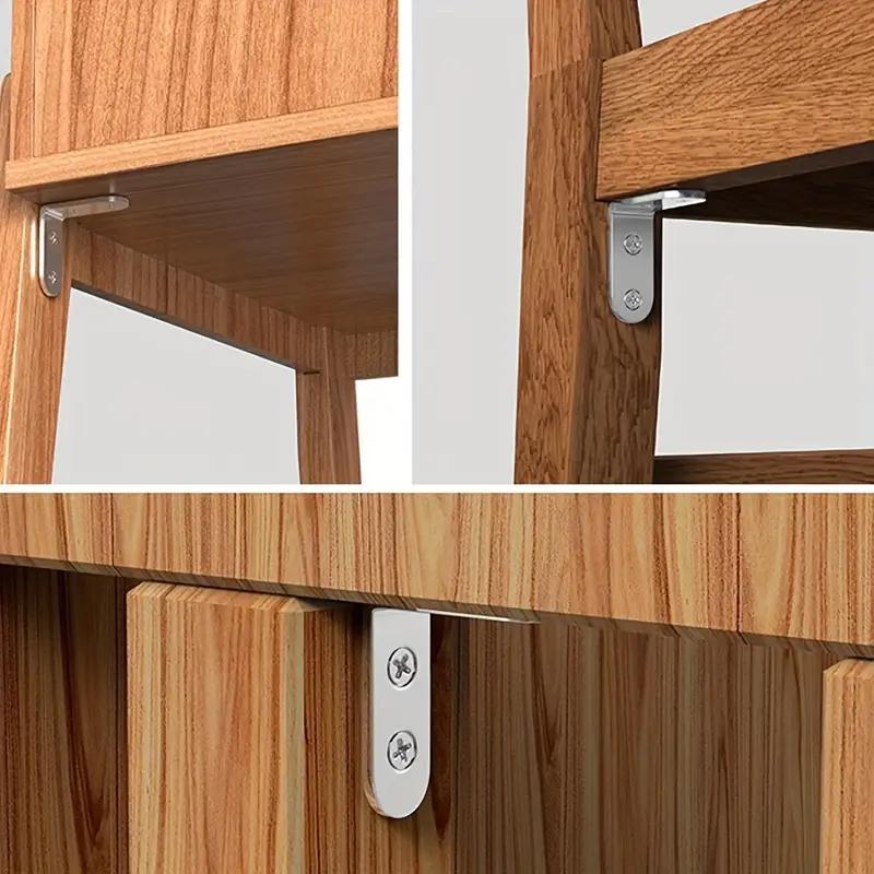 Product Introduction of L-shaped Corner Bracket with Screw, 90° Angle Corner Bracket with Screw, Universal Fastener for Wooden Furniture Cabinet Chair Drawer 2