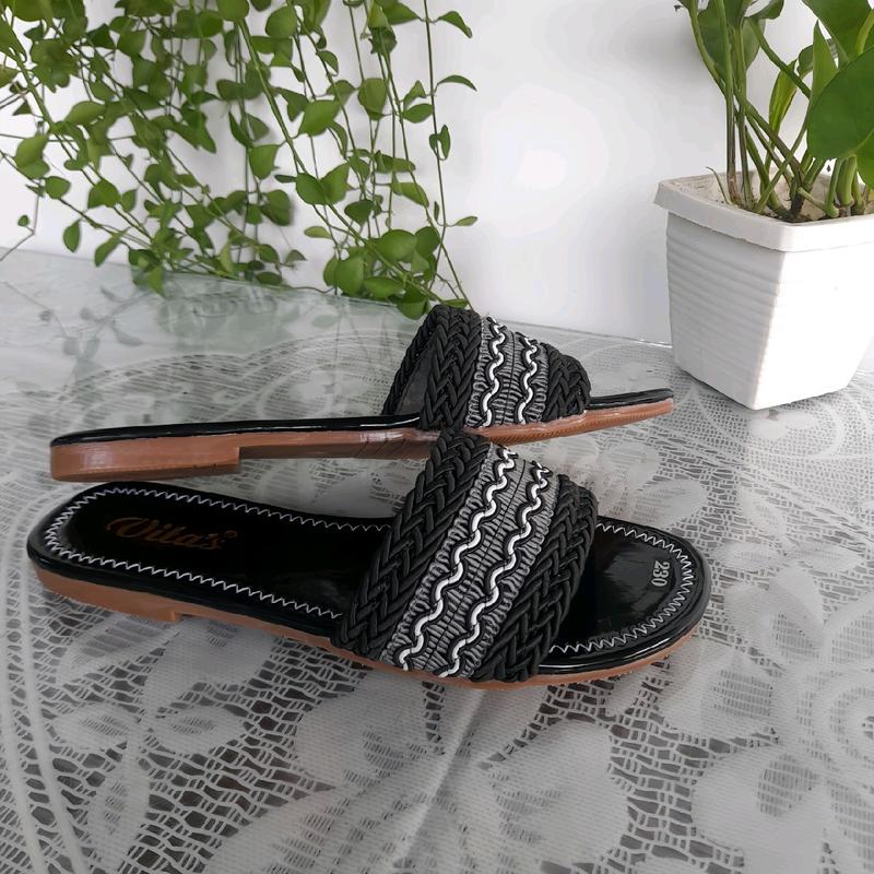 Dép lê Nữ Đế thấp ( 1cm ) Dép Lưới Nữ Hoa văn Thổ cẩm .Mã số LT 1