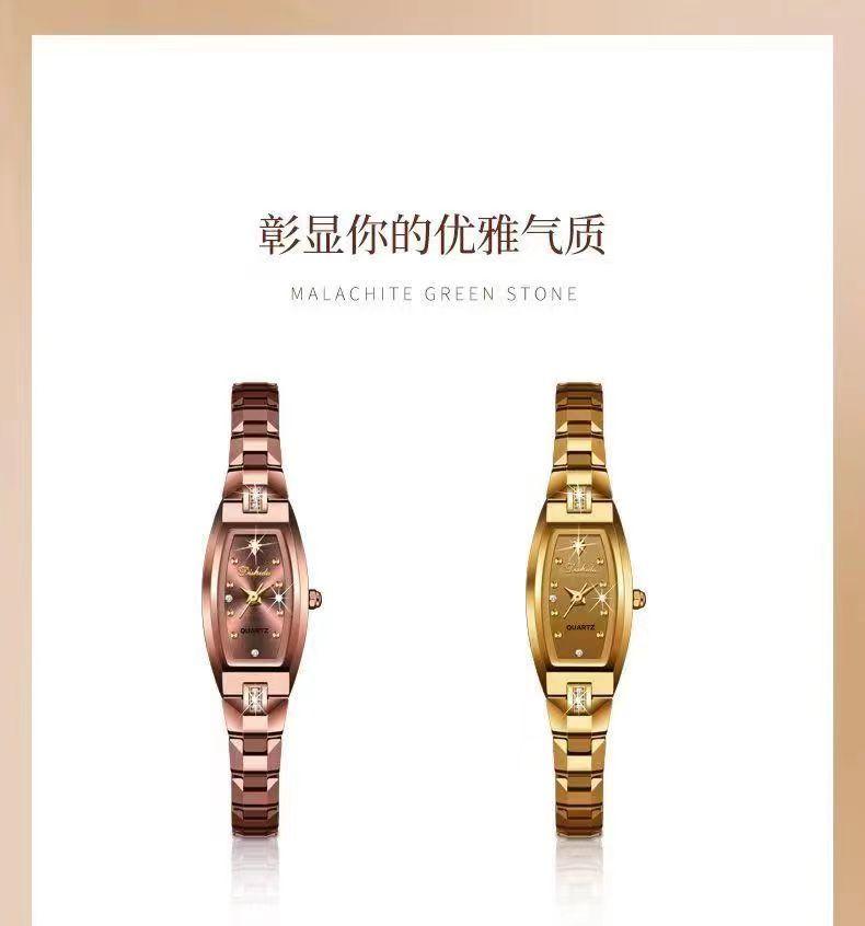 Product Introduction of Đồng Hồ Cơ Tự Động Thụy Sĩ, Hàng Mới Về, Dành Cho Nữ, Không Thấm Nước, Thiết Kế Hình Bầu Dục Đơn Giản Và Duyên Dáng, Ưa Nhìn, Thích Hợp Cho Nữ 10
