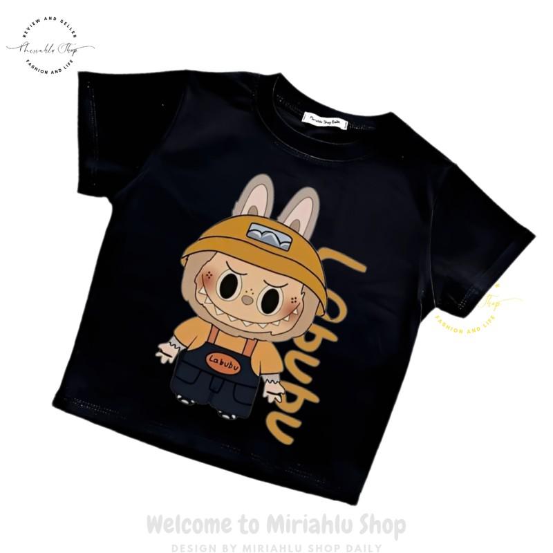 Product Introduction of Áo Thun Nữ Croptop Borip Basic Ôm Body In Hình Labubu Cam Nón, MLS237, Nữ Women Top Voi Dáng Ngắn Cổ Tròn Sọc Sò 26