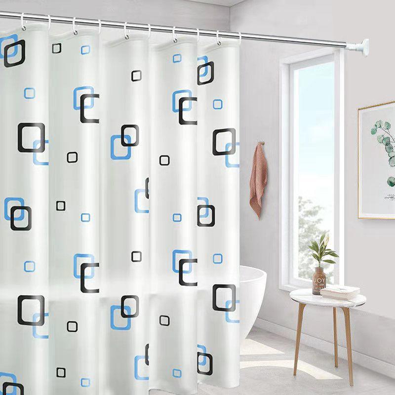 Rèm Tắm Chống Thấm Nước, Vách Ngăn Dày, Cho Phòng Tắm, Không Cần Khoan Lỗ, [YZV] 4