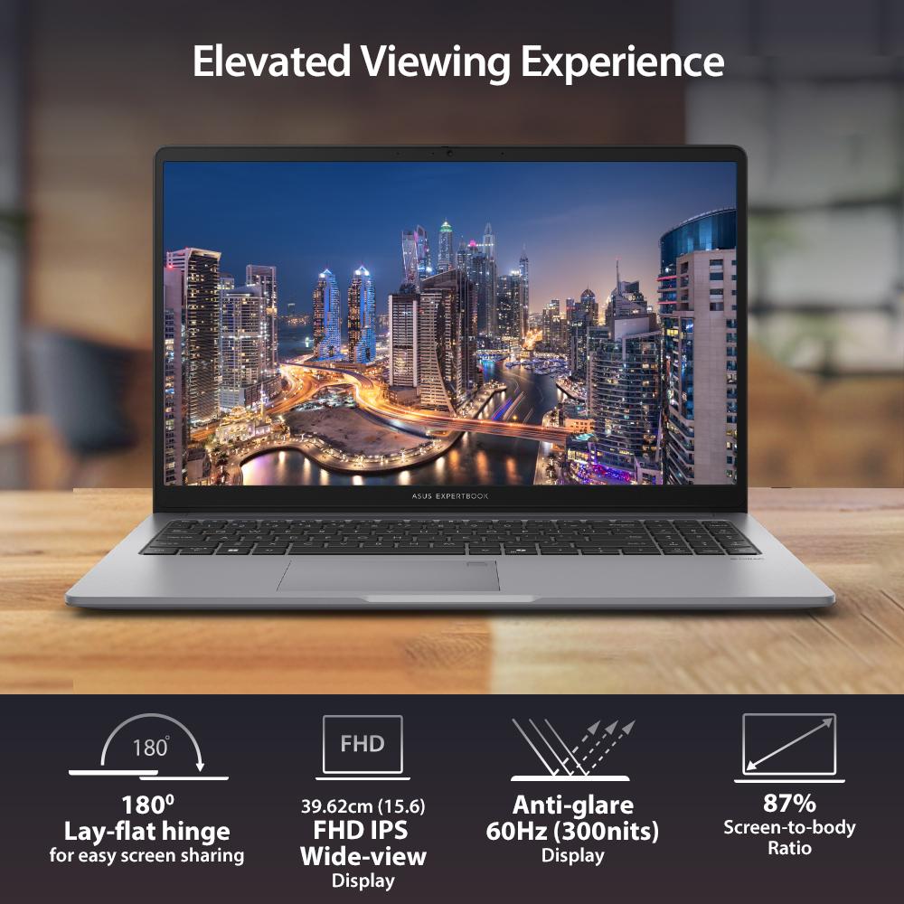 ASUS ExpertBook P1 [P1403CVA-S65852WS] INTEL 5 210H/DDR5 8G/512G 2280 PCIE G4/14.0/VIPS/FHD (1920x1080)/Win 11 Home/OHS+M365/50WH/Wifi6/3Y (1Y ADP)/Fingerprint//BACKPACK/Mcafee 1Y/ExpertMe
