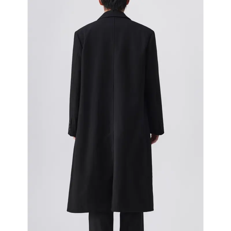 Áo Măng Tô Dạ MANDO Menswear Dáng Dài 6 Cúc Kiểu Vest Chất Liệu Dạ Ép Cao Cấp COA002 4