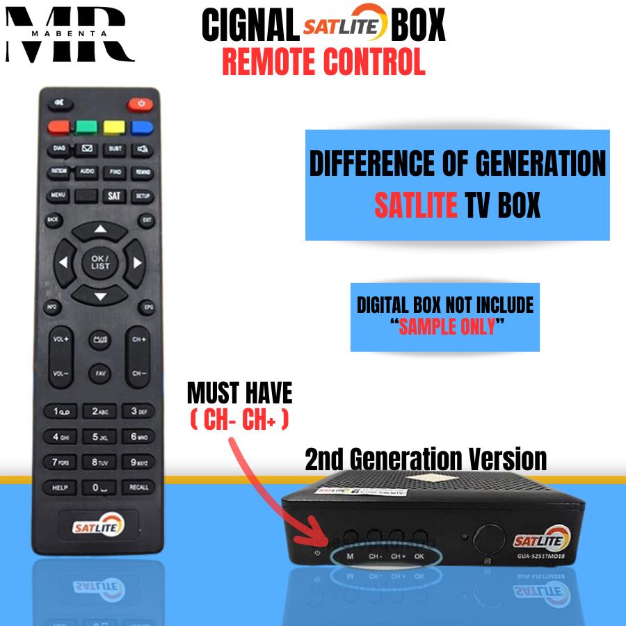 MrMabarenta Remote Control for Cignal Satlite Digital Box Receivers ...
