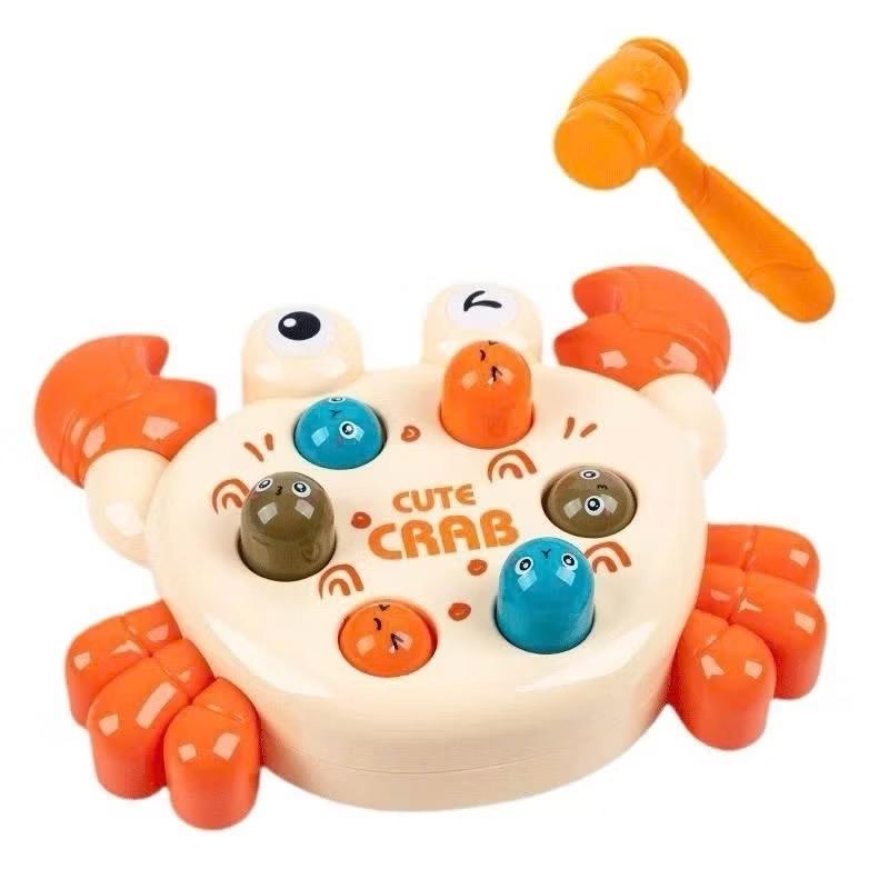 Đồ chơi vận động đập búa hình con cua cho bé 5