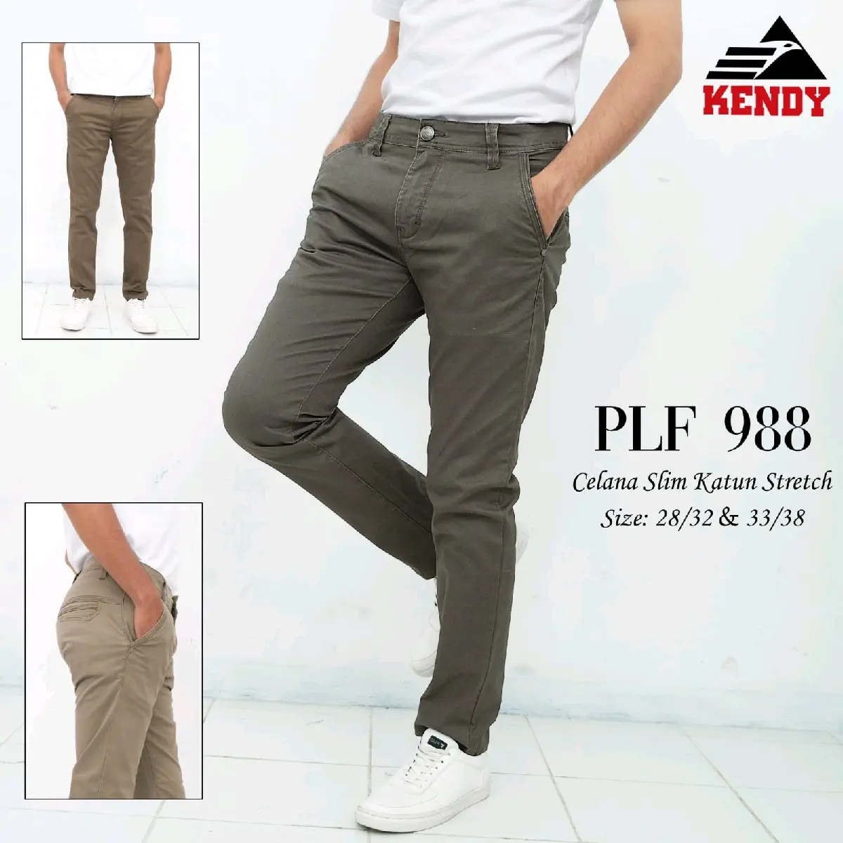 celana chinos kendy panjang slimfit | celana chinos panjang Katun