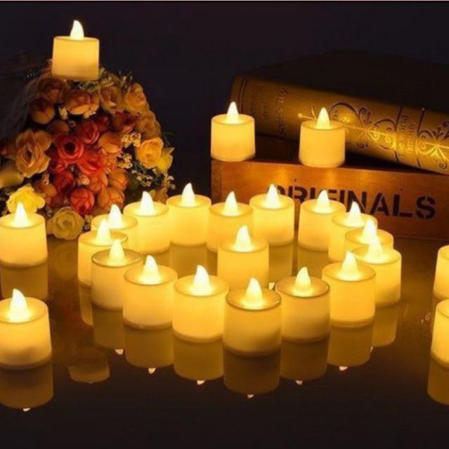 Nến Điện Tử LED Mini Kèm Sẵn Pin Trang Trí Sinh Nhật