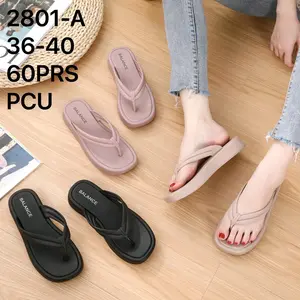 BALANCE 2801 Sandal Jepit Wedges Wanita Jelly Karet Import