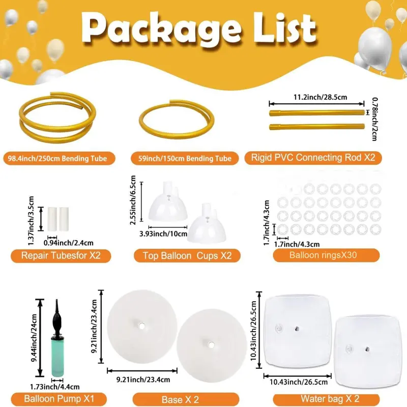 Balloon Arch Kit, Balloon Arch Kit with Base, Balloon Garland Arch Kit, Party Decoration Supplies for Wedding Birthday Baby Shower Graduation Ceremony 4