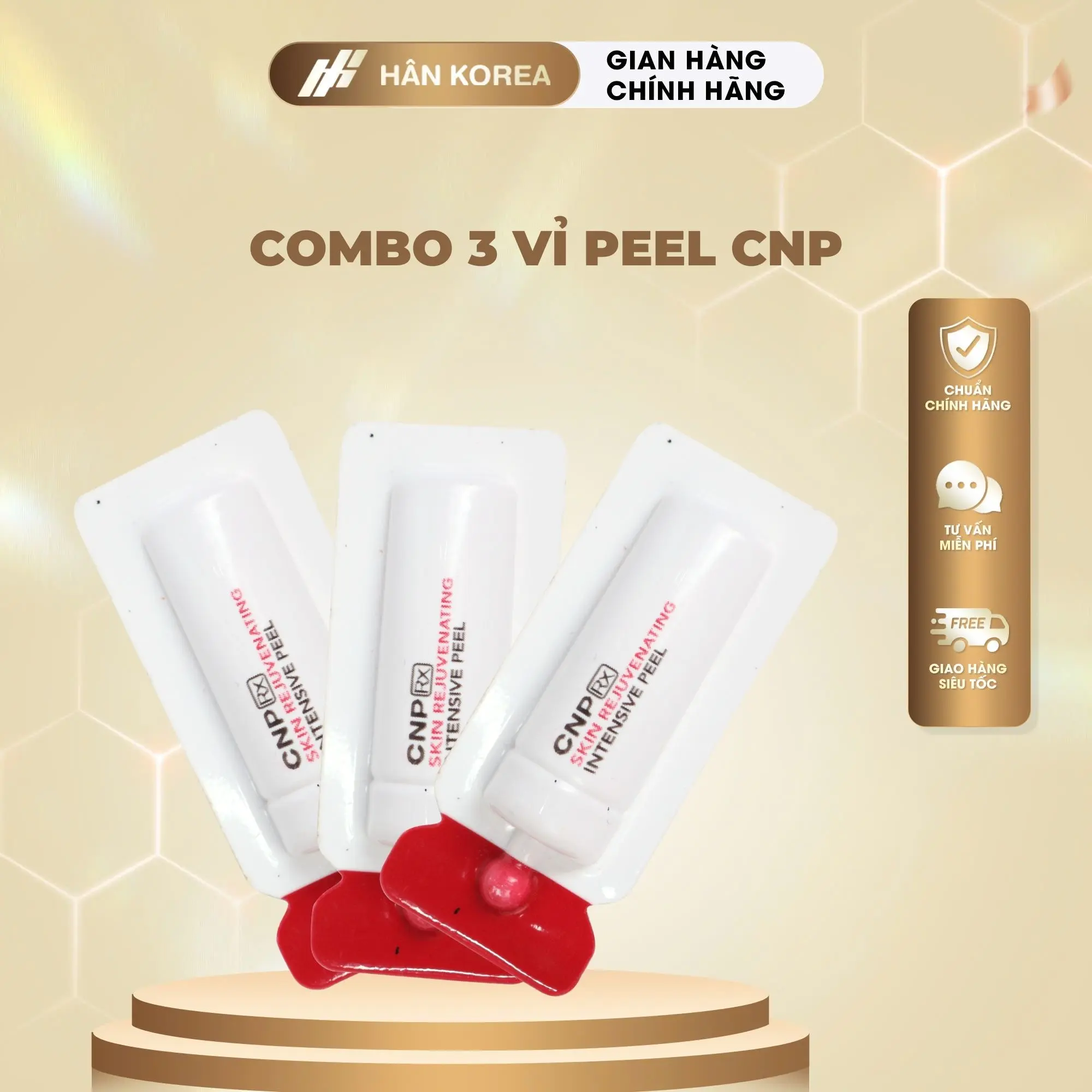 C46 - [LIVETREAM] - Combo 3 vỉ Peel da s.inh h.ọc CNP RX 2ml