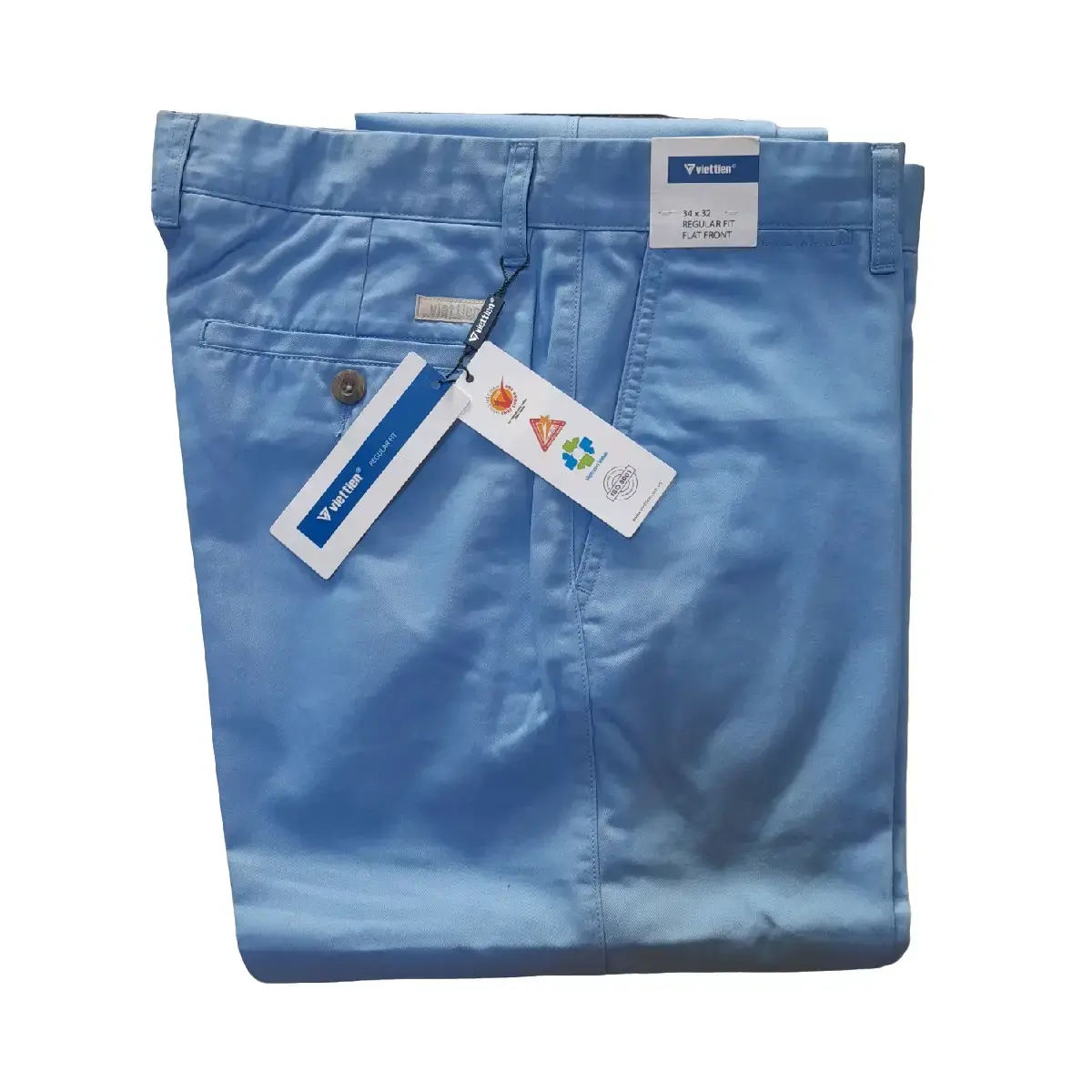 Quần kaki dài việt Tiến oly fom regularfit (hơi ôm ) màu xanh biển