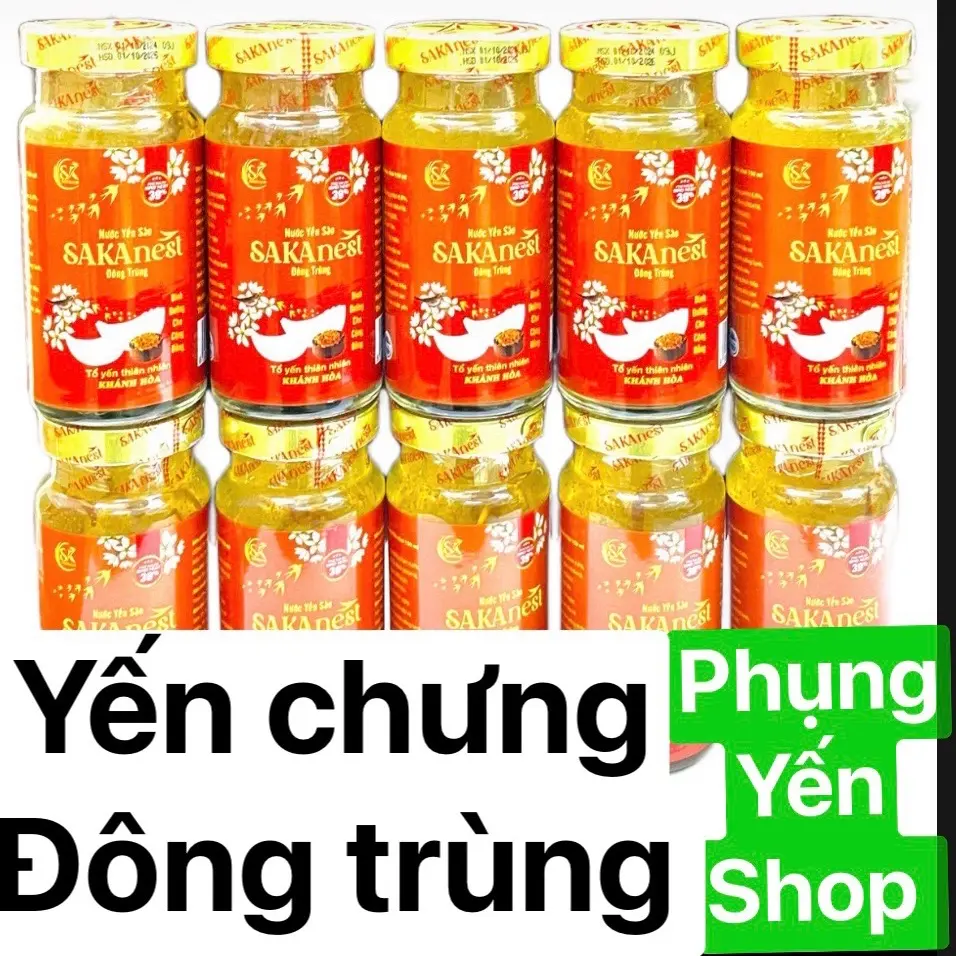 COMBO 40 HŨ YẾN CHƯNG ĐÔNG TRÙNG HẠ THẢO , SAKAnest 39% YẾN , LỌ CAO 150ml ( KHÔNG CÓ HỘP) SẢN PHẨM DÀNH CHO NGƯỜI LỚN , NGƯỜI ỐM VỪA KHỎI , GIÚP BỒI BỔ SỨC KHỎE.