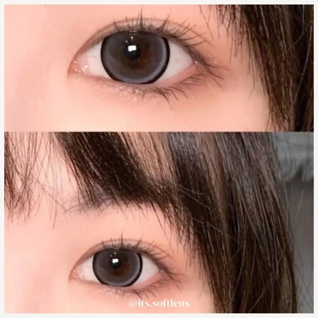 Softlens Big Grey Abu Korea Doll Eye Bisa Minus Normal Free Lens Case