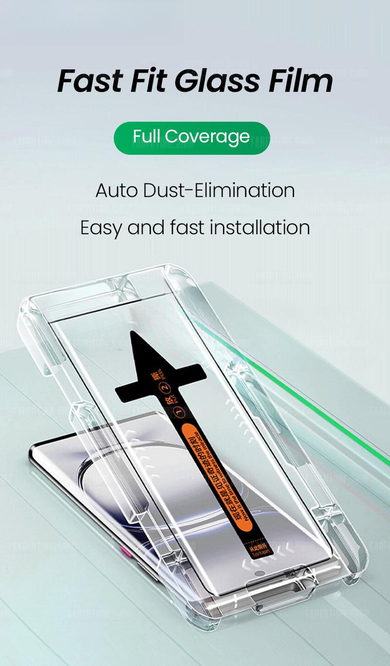 Product Introduction of One-Click Installation Tempered Glass 3D Curved screen Protector For OPPO Reno 12Pro 12 12F 13Pro 11Pro 11 11F 10Pro/Pro+ 9Pro/Pro+ 9/10 OPPO Find X8Pro X7Ultra X7/ X6 X5 X6Pro OPPO A3Pro,Explosion-proof,Privacy,HD,Anti Blue Light Film 1