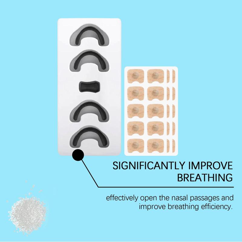Product Introduction of Nasal Care Set, 1 Box Gentle Ingredients Nasal Strips & Nasal Patch, Portable Nasal Care Products for Home & Travel 3