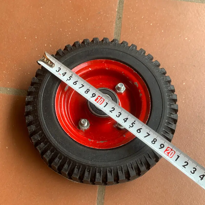 Bánh xe cao su đặc đường kính 20cm chịu lại 150kg 6