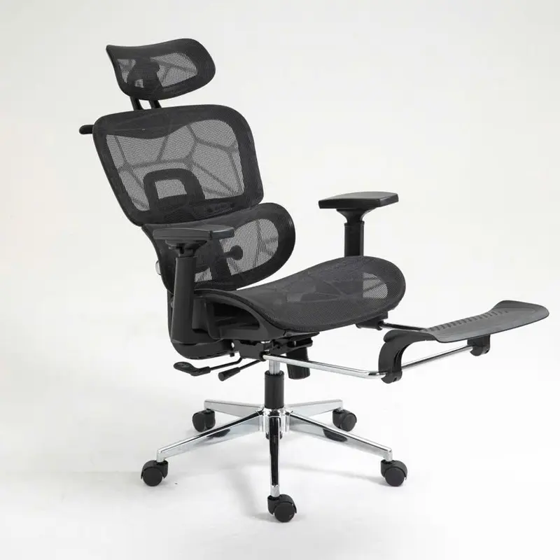 [Ghế CTH900]_ Ghế công thái học cth900 full lưới tích hợp gác chân ngả lưng 135độ - ghế làm việc, học tập.{BH 12 tháng} 1