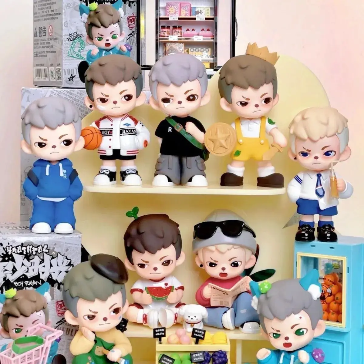 Rayan Youth Series Blind Box Office Figurine Toy Desktop Gift Ornaments