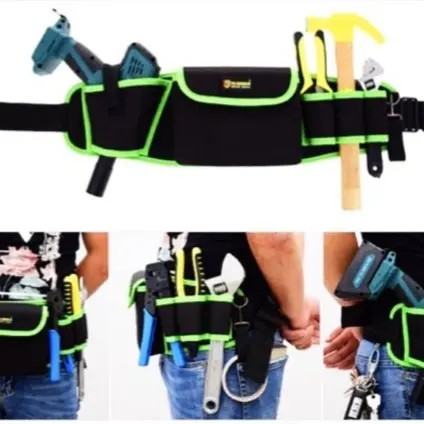 Combo Túi đồ nghề đế cứng 20inch và đai đeo hông dùng cho anh em kỹ thuật, cơ khí điện nước đièu hòa 5