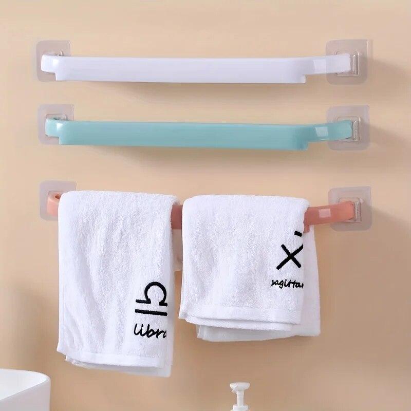 Product Introduction of 1pcs Extended Towel Rack Wall-Mounted Slipper Holder Bathroom Organizer With Multiple Storage Options Bathroom Accessories 16