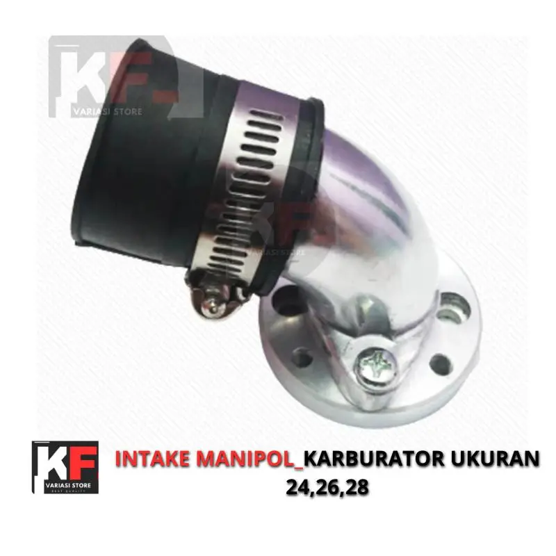 Manipol PE 24 26 28 Intake Manifold Karburator  Putar Leher Angsa Untuk Motor Bebek Matic