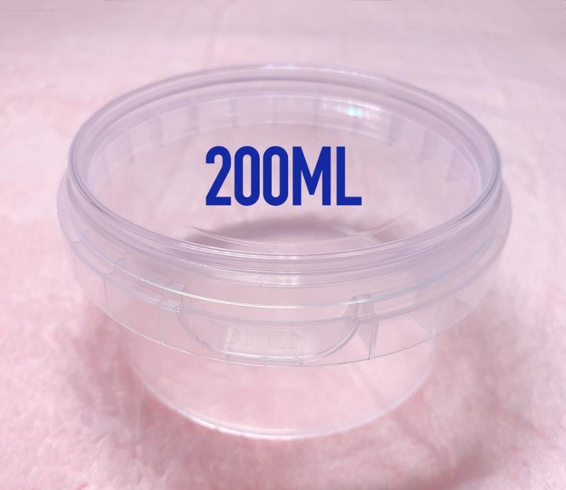 Hộp Nhựa Đựng Slime Chống Tràn 200ml - Nguyên Liệu Slime